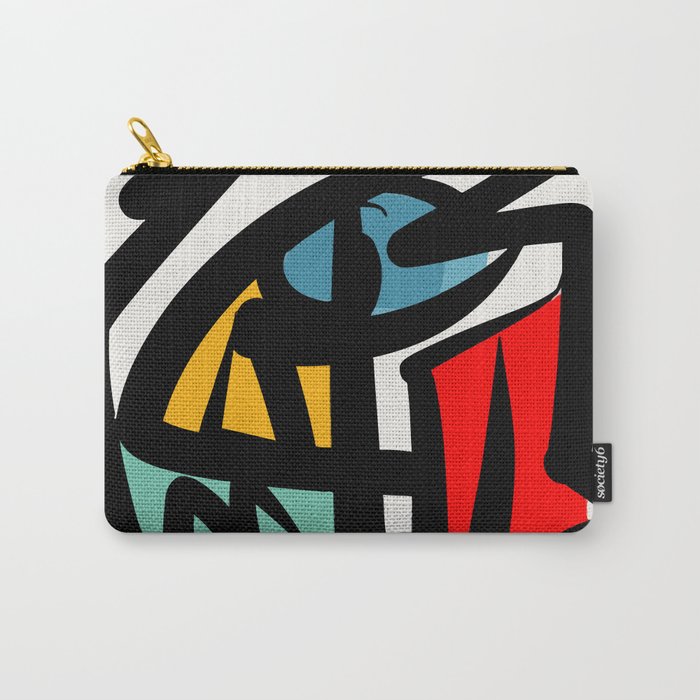 Street art abstract portrait pop Carry All Pouch Gallery Image 1
