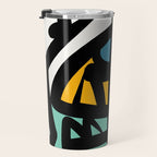 Street art abstract portrait pop Travel Mug Gallery Image 3