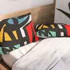 Street art abstract portrait pop Pillow Sham Gallery Image 2