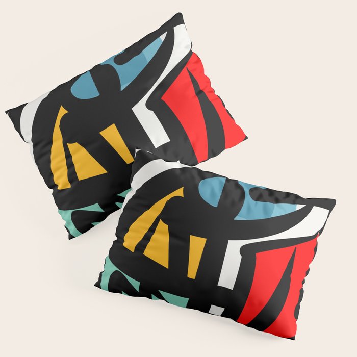 Street art abstract portrait pop Pillow Sham Gallery Image 3