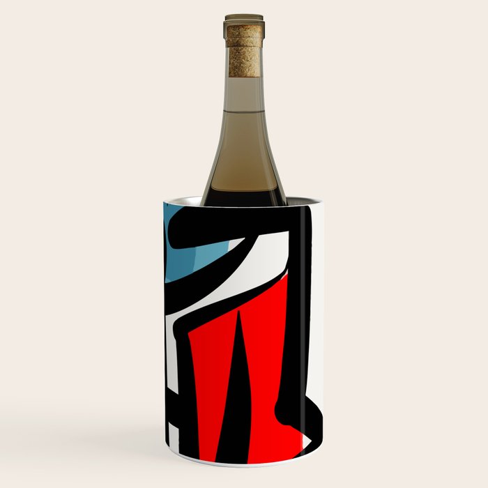 Street art abstract portrait pop Wine Chiller Gallery Image 3