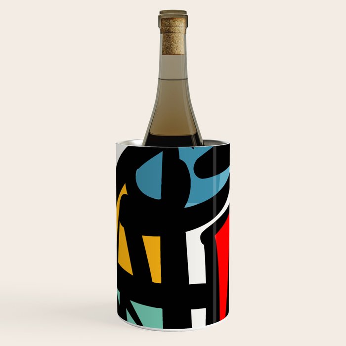 Street art abstract portrait pop Wine Chiller Gallery Image 1