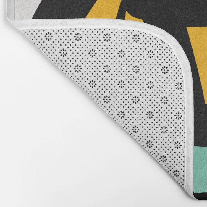 Street art abstract portrait pop Bath Mat Gallery Image 2