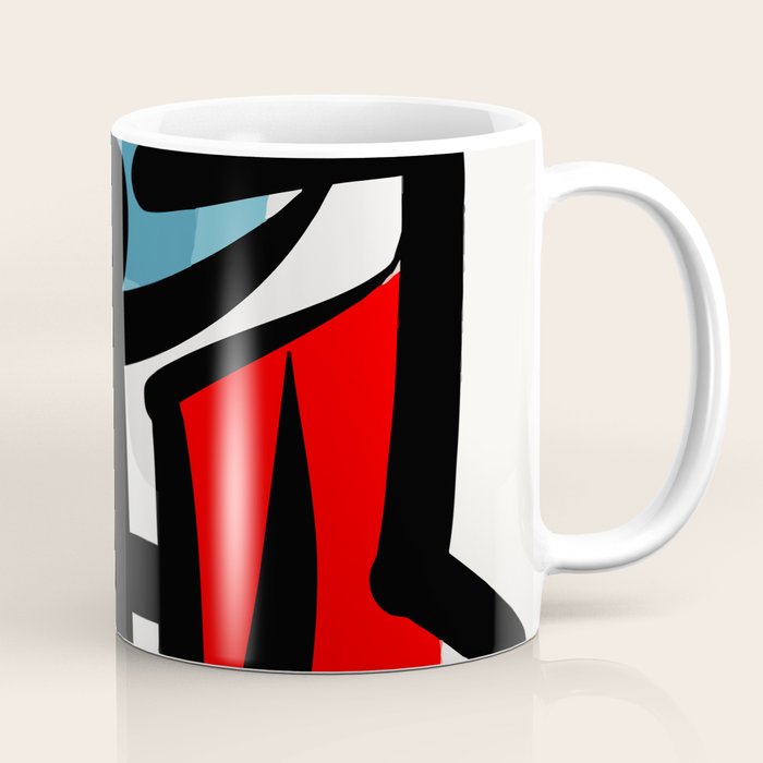 Street art abstract portrait pop Coffee Mug Gallery Image 1