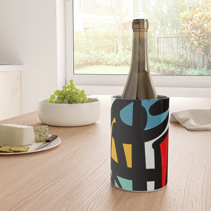 Street art abstract portrait pop Wine Chiller Gallery Image 4