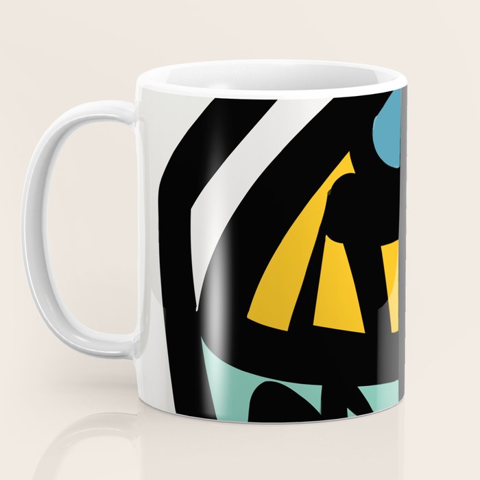 Street art abstract portrait pop Coffee Mug Gallery Image 3