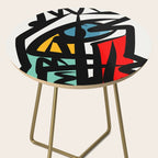 Street art abstract portrait pop Side Table Gallery Image 2