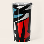 Street art abstract portrait pop Travel Mug Gallery Image 2