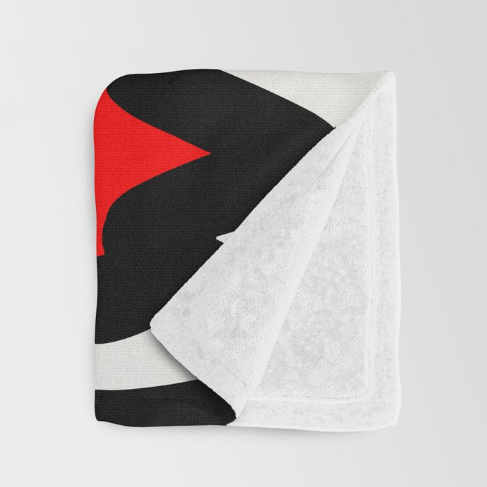 Street art abstract portrait pop Throw Blanket Gallery Image 3