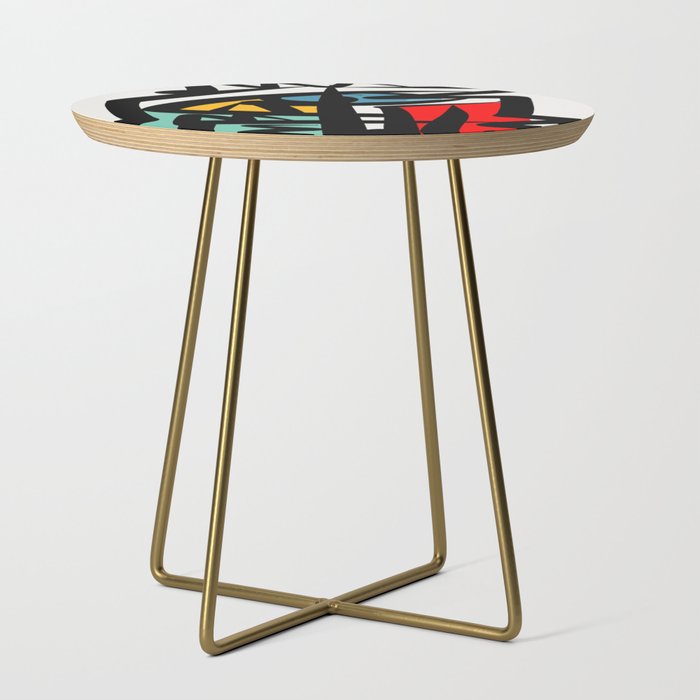 Street art abstract portrait pop Side Table Gallery Image 1