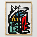 Street art abstract portrait pop Serving Tray Gallery Image 1
