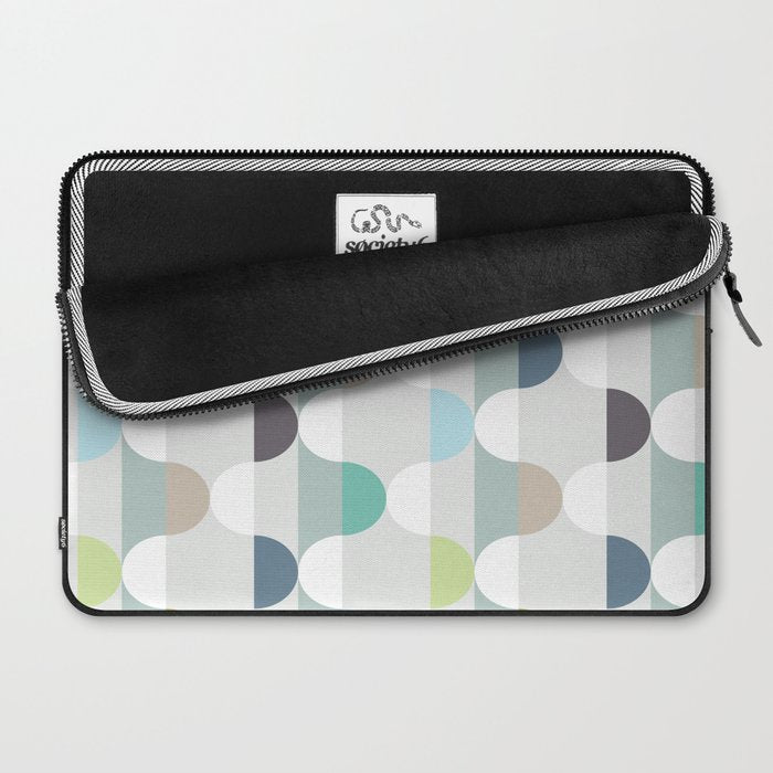 City life facade soft grey Laptop Sleeve Gallery Image 2