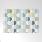 City life facade soft grey Welcome Mat Gallery Image 1