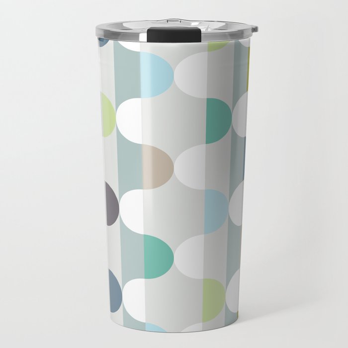 City life facade soft grey Travel Mug Gallery Image 1