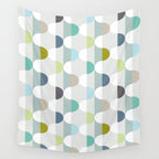 City life facade soft grey Wall Tapestry Gallery Image 4