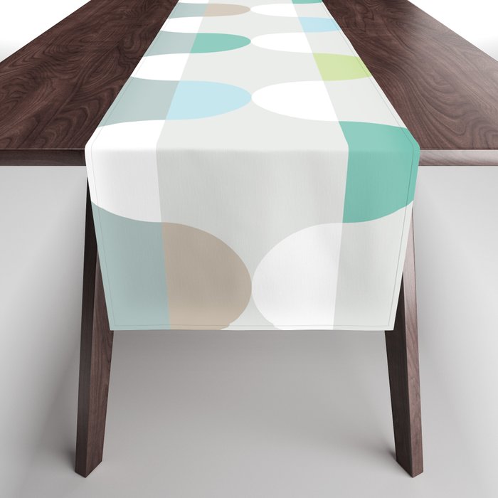 City life facade soft grey Table Runner Gallery Image 1