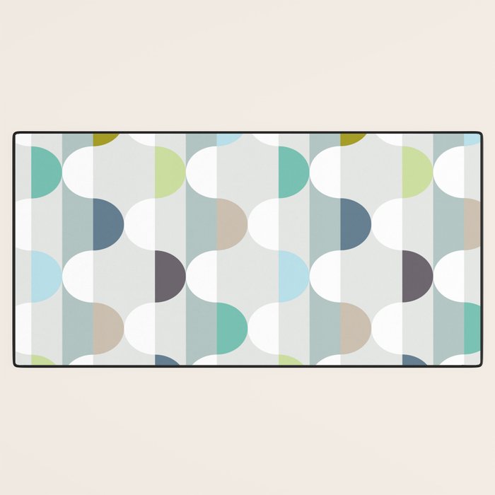 City life facade soft grey Desk Mat Gallery Image 3