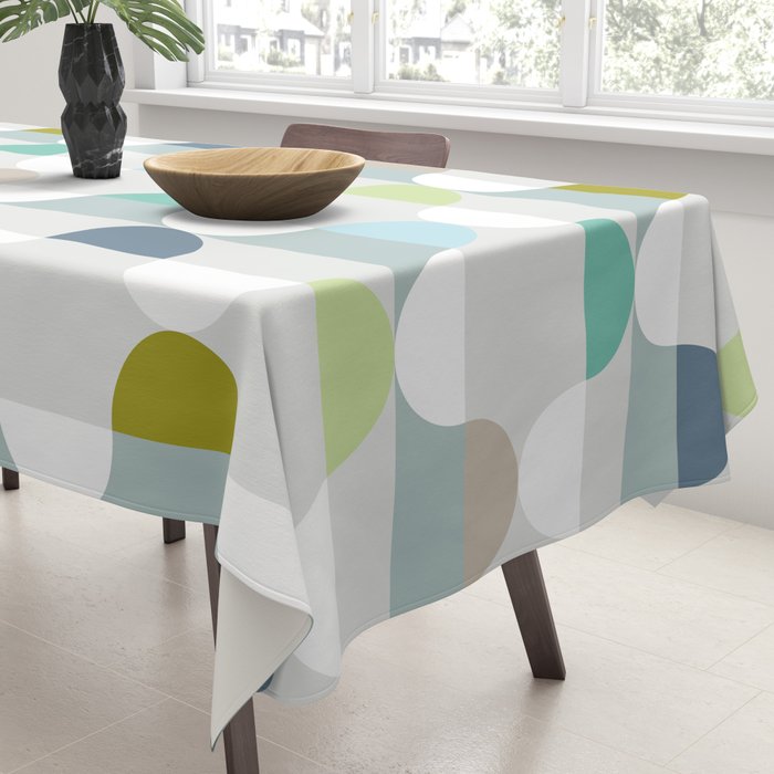 City life facade soft grey Tablecloth Gallery Image 3