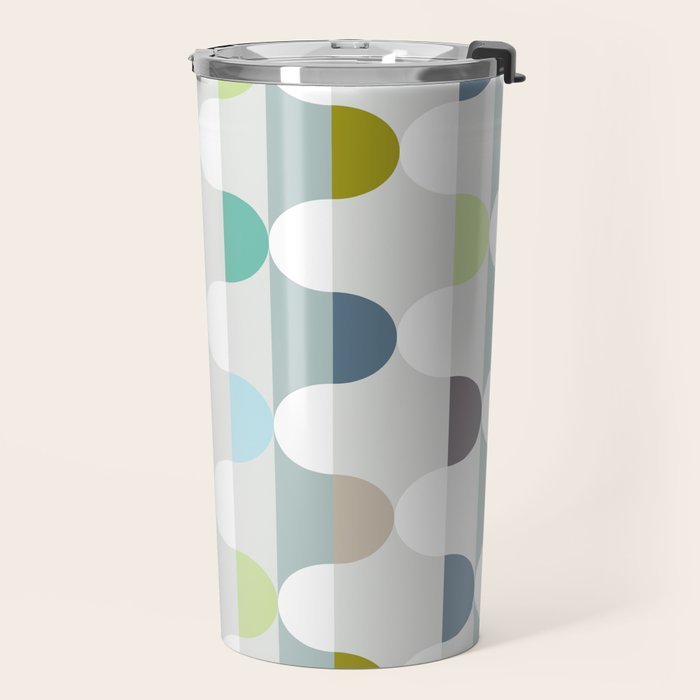 City life facade soft grey Travel Mug Gallery Image 2