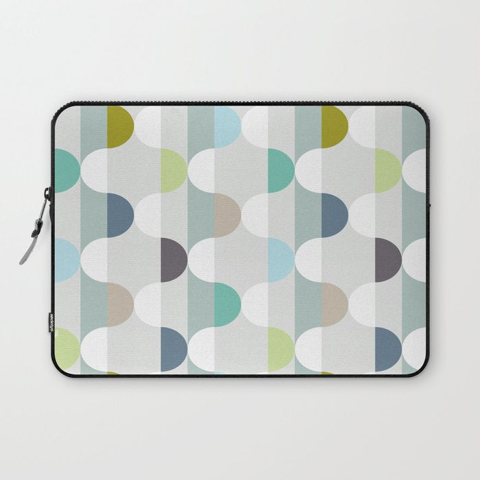 City life facade soft grey Laptop Sleeve Gallery Image 1