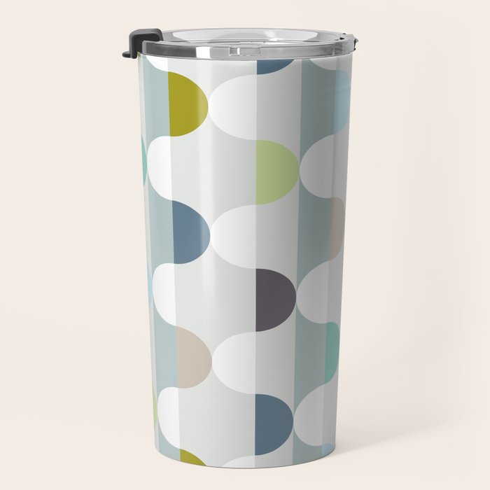 City life facade soft grey Travel Mug Gallery Image 3