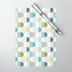 City life facade soft grey Wrapping Paper Gallery Image 1