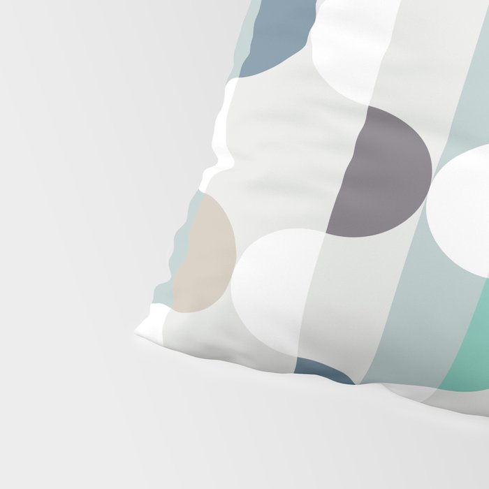 City life facade soft grey Pillow Sham Gallery Image 4