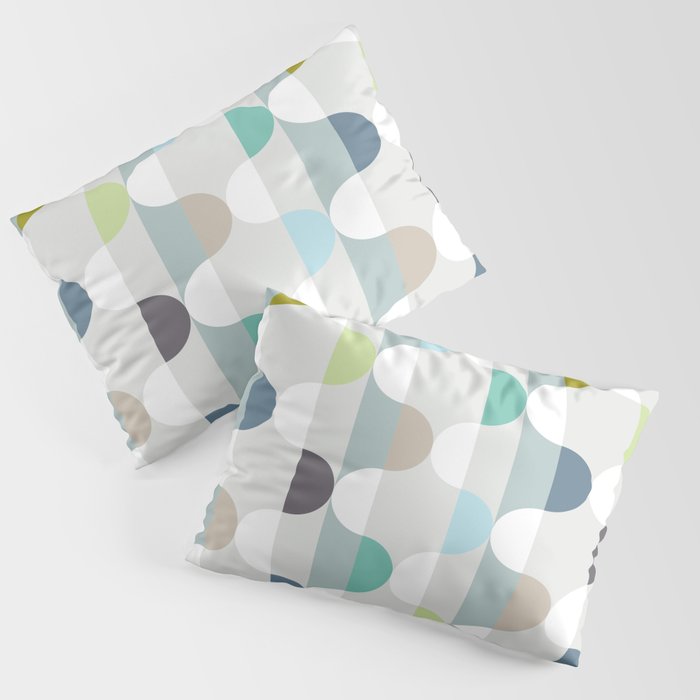 City life facade soft grey Pillow Sham Gallery Image 1