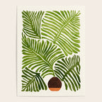 Summer Fern Simple Modern Watercolor Poster Gallery Image 4