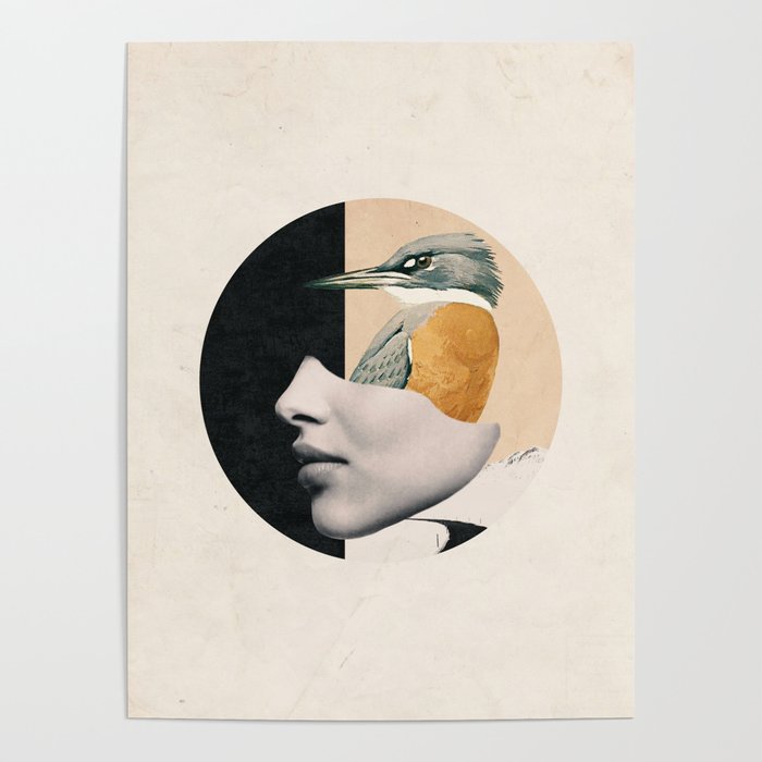 collage art / bird Poster Gallery Image 4