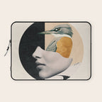 collage art / bird Laptop Sleeve Gallery Image 1