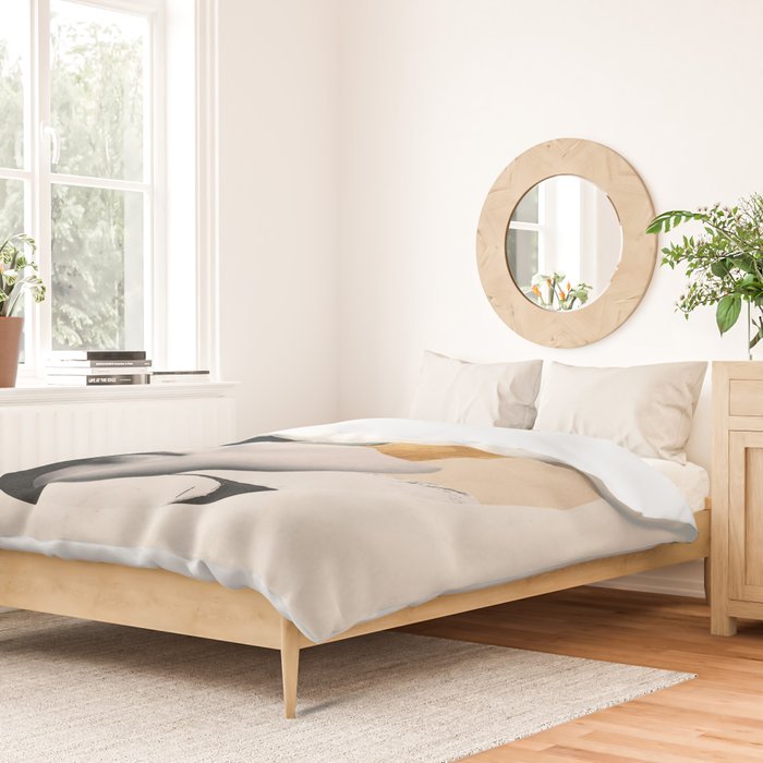 collage art / bird Duvet Cover Gallery Image 2