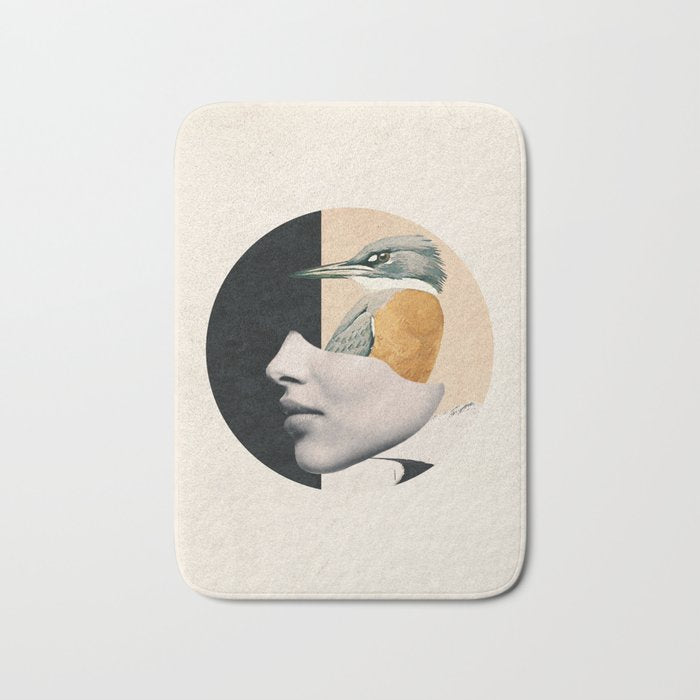 collage art / bird Bath Mat Gallery Image 1