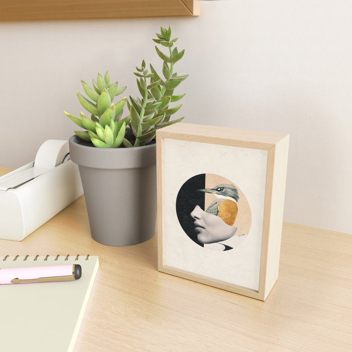 collage art / bird Mini Art Print Gallery Image 2