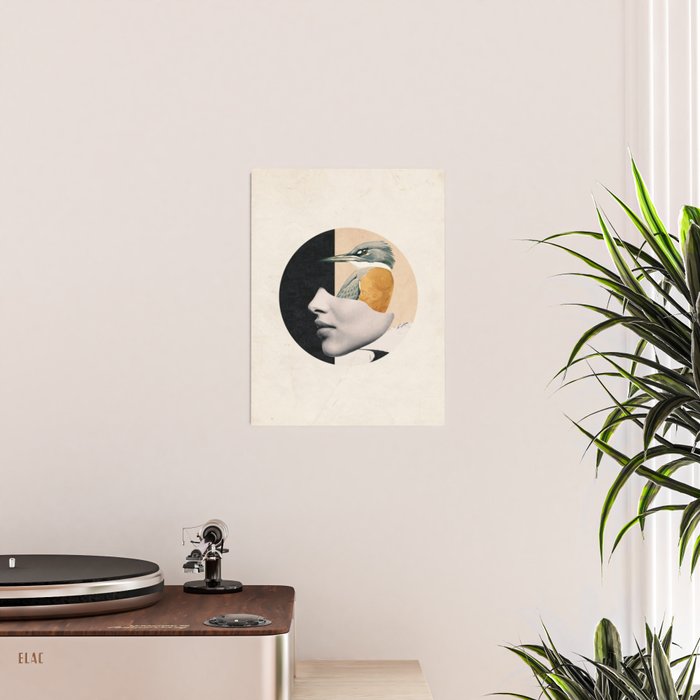 collage art / bird Poster Gallery Image 2