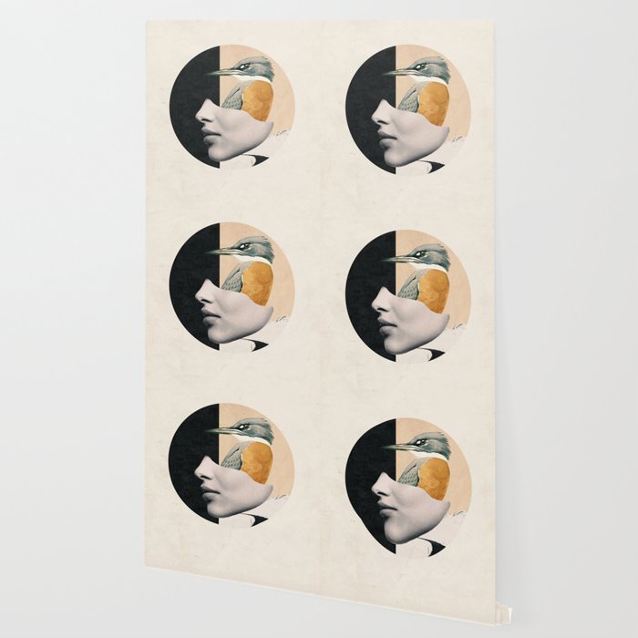 collage art / bird Wallpaper Gallery Image 2