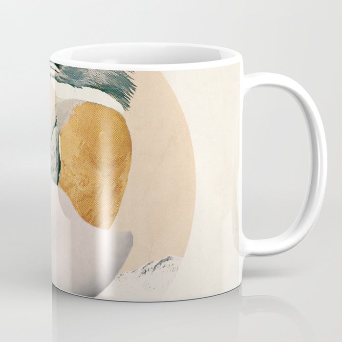 collage art / bird Coffee Mug Gallery Image 1