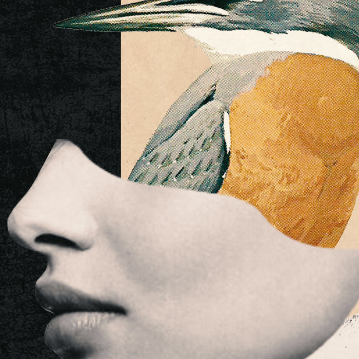 collage art / bird Coffee Mug Gallery Image 2