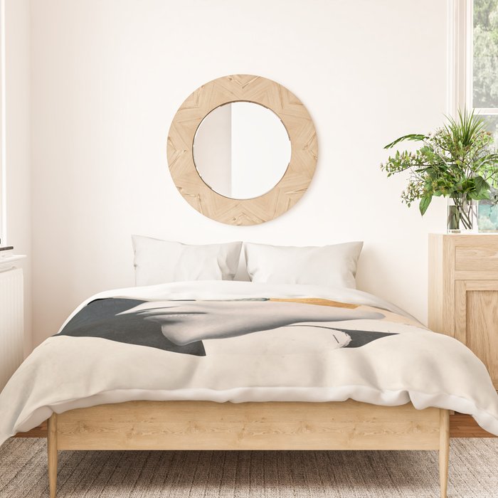collage art / bird Duvet Cover Gallery Image 3