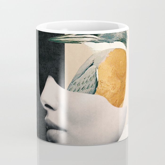 collage art / bird Coffee Mug Gallery Image 4