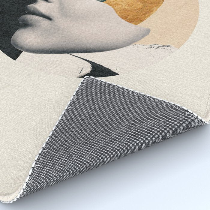 collage art / bird Rug Gallery Image 4