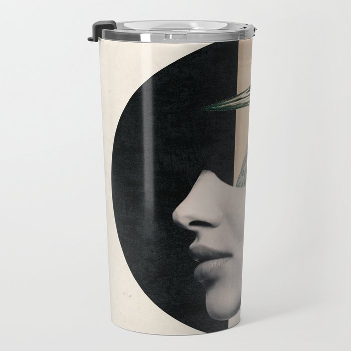 collage art / bird Travel Mug Gallery Image 3