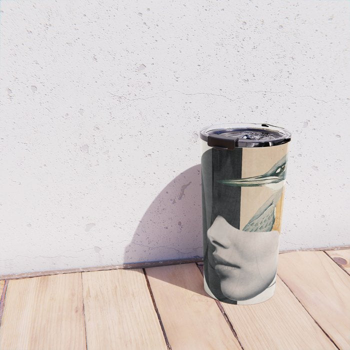 collage art / bird Travel Mug Gallery Image 4