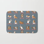 English Bulldog Yoga Bath Mat Gallery Image 1