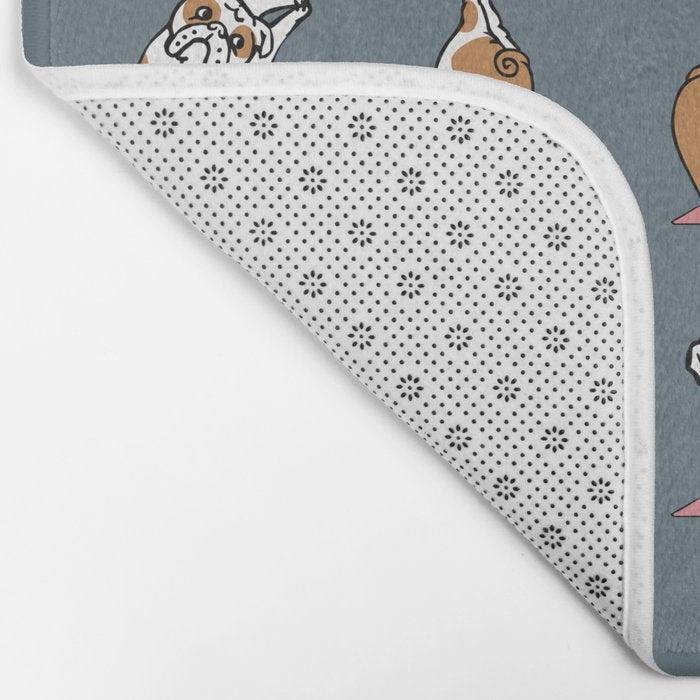English Bulldog Yoga Bath Mat Gallery Image 2