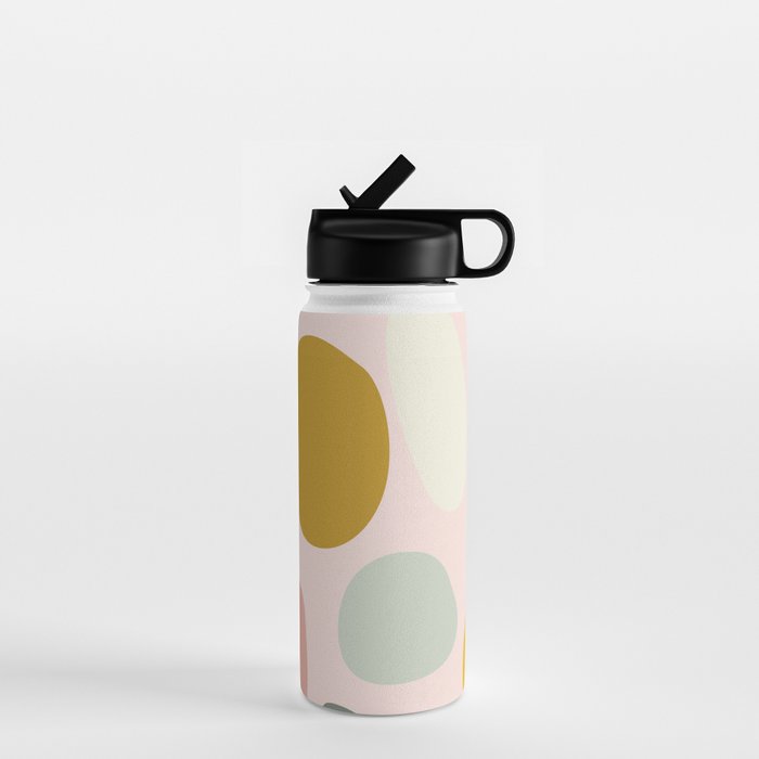 dots and pebbles mid century abstract Water Bottle Gallery Image 1