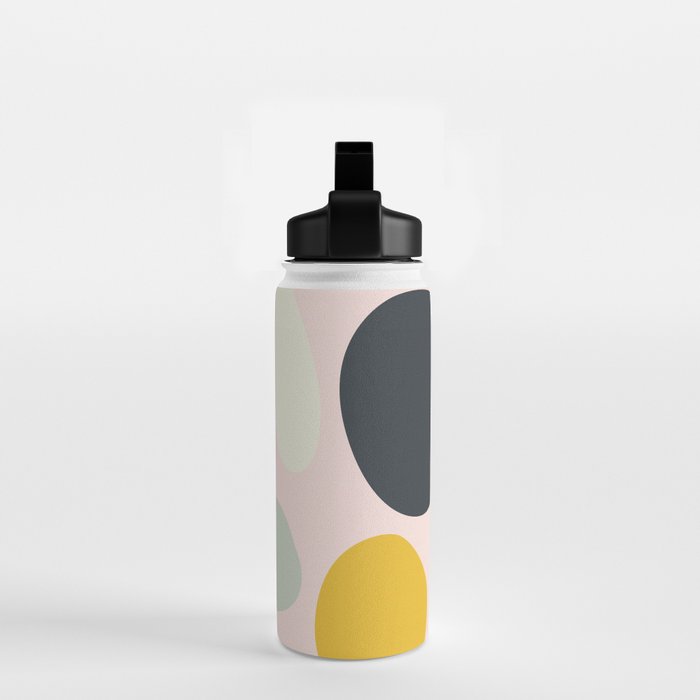 dots and pebbles mid century abstract Water Bottle Gallery Image 2