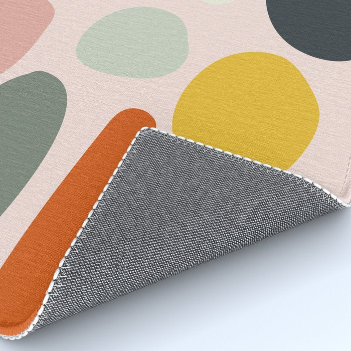 dots and pebbles mid century abstract Rug Gallery Image 4