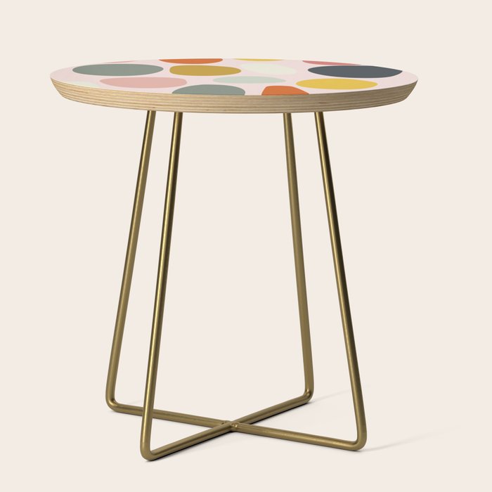 dots and pebbles mid century abstract Side Table Gallery Image 1
