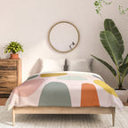 dots and pebbles mid century abstract Comforter Gallery Image 3